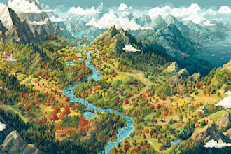 do custom vector map design for event, festival, venue and city