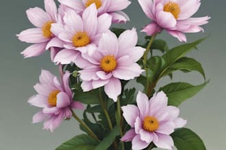 draw botanical illustration art for you