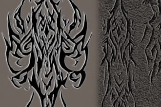 create a profesional tribal tattoo design
