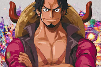draw custom one piece character illustrations
