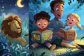 children story book illustration children story children