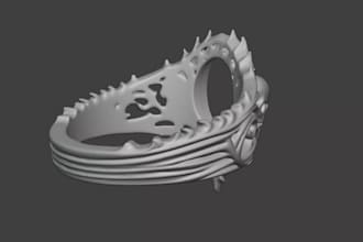 sculpt 3d jewelry design, rings, necklaces, belt buckles, pendant, belt buckle