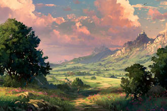 do the landscape illustration or concept art for you