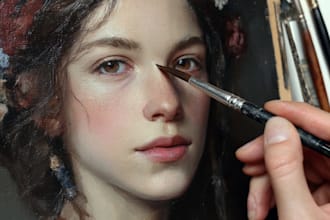 paint a realistic or fantasy portrait