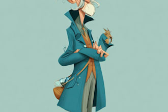 do vintage cartoon character design illustration