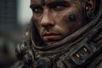 creat stunning sci fi portrait art