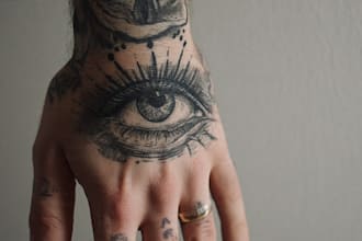 develop custom tattoo design, sketch