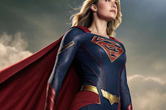 turn you supergirl, superman or superhero portrait
