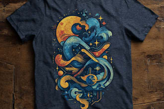 do t shirt design typography and custom t shirt graphic tee