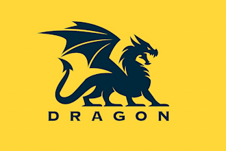 create awesome and gorgeous dragon logo design