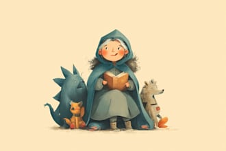 do children book illustration character design children
