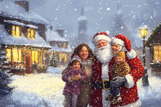 design christmas themed illustration
