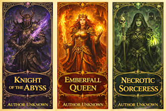 fantasy book cover ebook cover, book cover illustration
