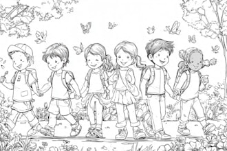 design custom coloring book pages for kids and adults
