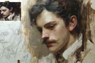 do professional hand drawn portrait oil painting on canvas