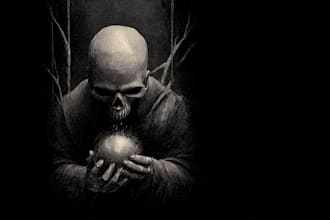 dark art, horror or skull artworks illustration