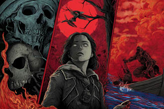 create dark art illustration
