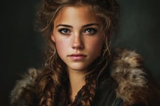 paint a realistic or fantasy portrait