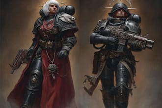 create a warhammer 40k art