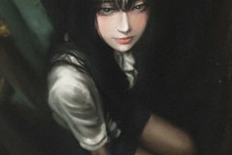 semi realism anime fanart