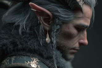 draw a fantasy character portrait