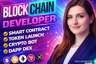 blockchain developer tax token ore presale web dapp solana crypto polymarket bot