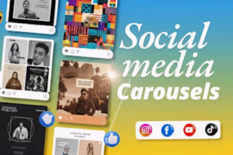 create instagram facebook linkedin carousel post