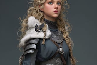 design fantasy character portrait