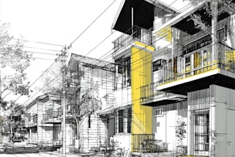 render and design master site plan, landscape, and layout