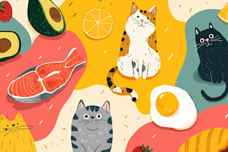 create food illustrations for you