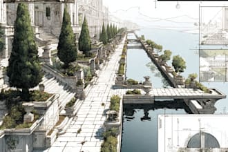 design your 2d site plan and landscape plan