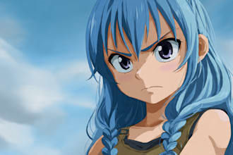any character in anime style