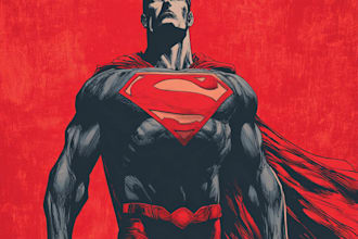 do superhero comic artwork and book