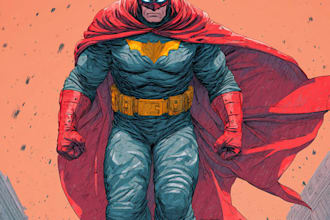 create stunning superhero comic book art and illustrations