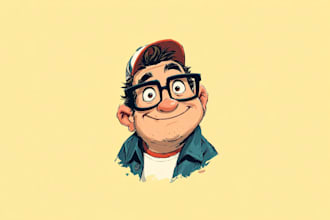 design a cartoon logo character