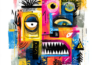 do illustration expresionism art, graffity, abstract