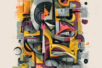 do illustration expresionism art, graffity, abstract