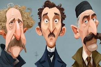 do cartoon caricature for you