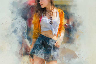 give a watercolor effect to your photos in photoshop
