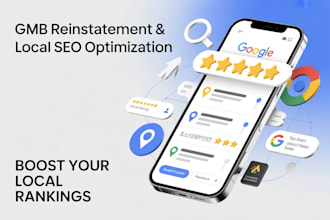 reinstate gmb and optimize google my business listing for local SEO gmb ranking