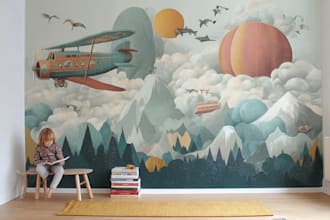 design an amazing wall mural for kids room
