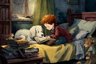 children story book illustration children story