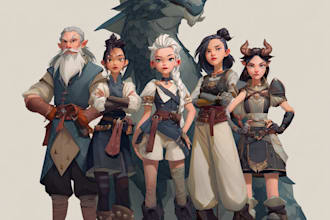 illustrate your fantasy rpg character or party
