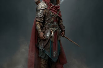 design dnd character, fantasy character, dnd party