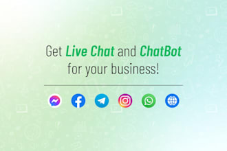 provide live chat and chat bot for your business