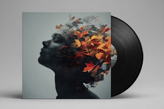 create  a metal album cover artwork for you