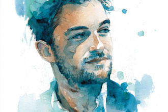 make watercolor illustration and watercolor art