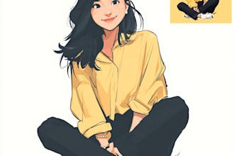 draw cute cartoon portrait
