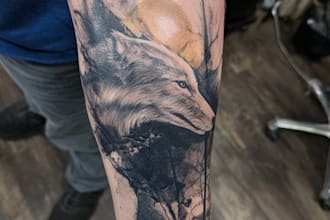 unique realistic tattoo design