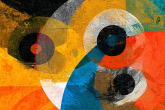 paint expressive colorful abstract portraits
